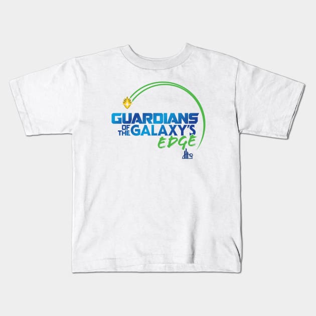 Guardians of the Galaxy's Edge (2D Logo) Kids T-Shirt by frankpepito